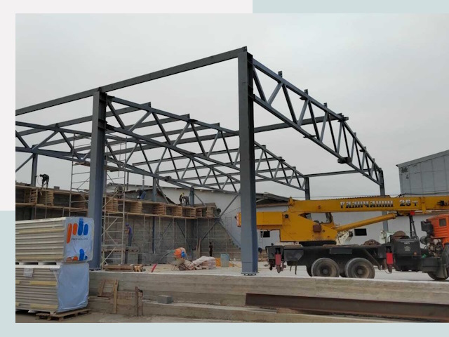 Строительство цехов в Ирбите