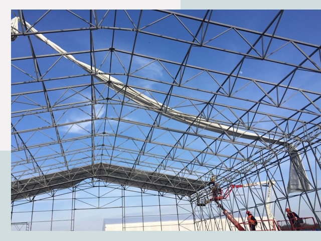 Шатровые ангары от 660 руб. в Ирбите и Свердловской области