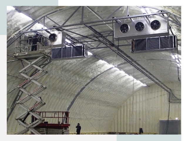 Оснащение ангаров в Ирбите